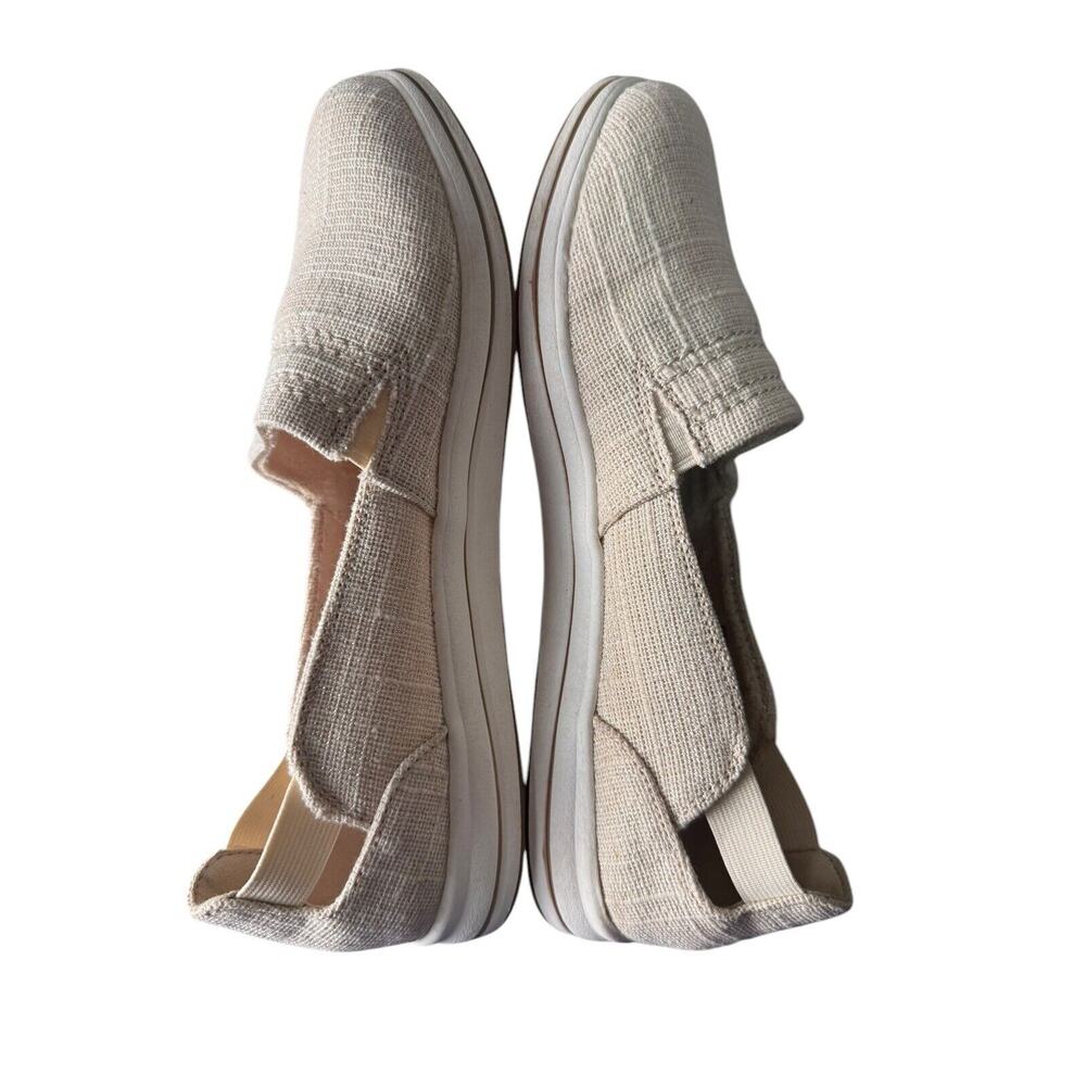 Clarks Womens Sz 7M Cloud Steppers Breeze Step II Shoe Natural Interest Slip On - Picture 5 of 12